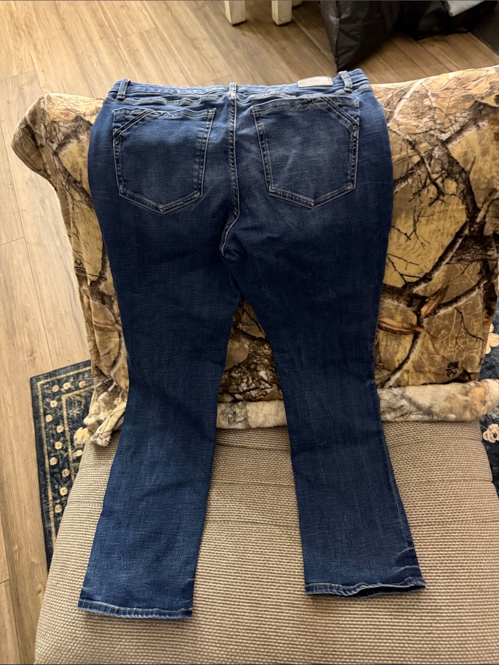 Buckle Women's Dark Blue Boot Cut Stretch Jeans